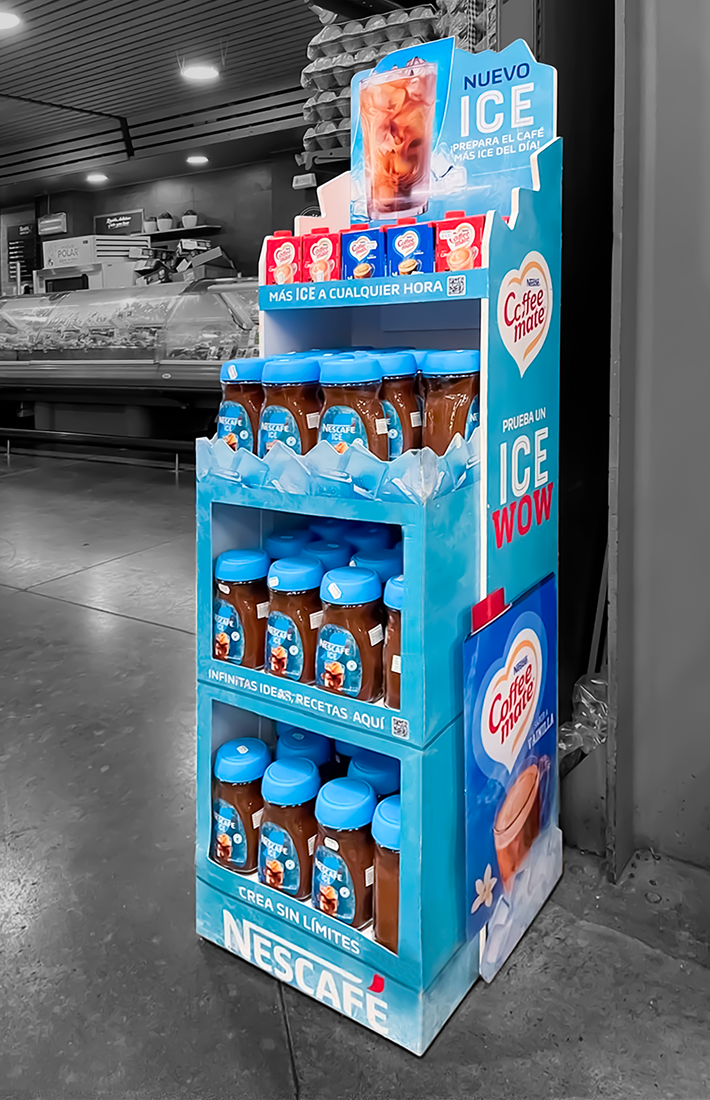 Exhibidor Nescafe Ice